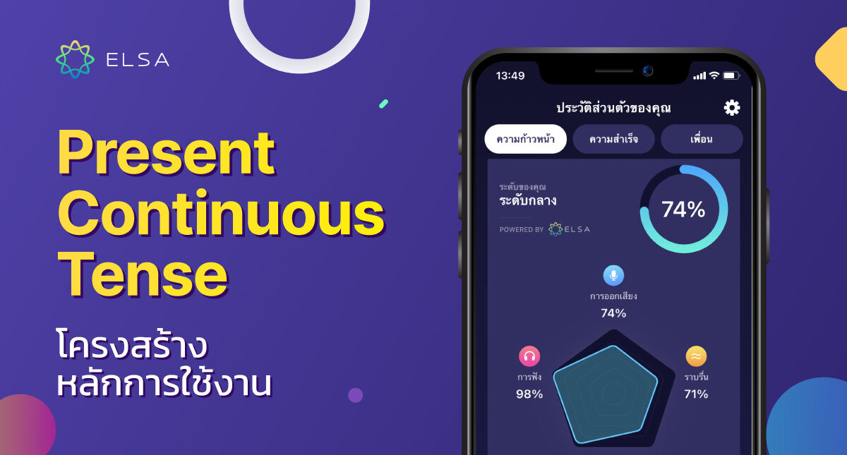 Present Continuous Tense: โครงสร้าง หลักการใช้งาน