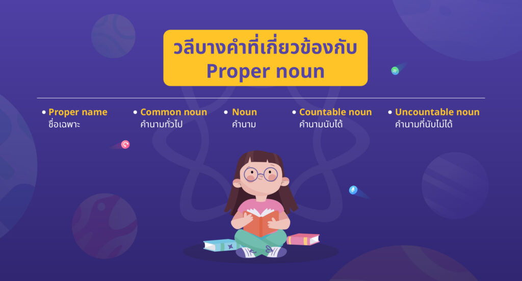 วลีบางคำที่เกี่ยวข้องกับ Proper noun