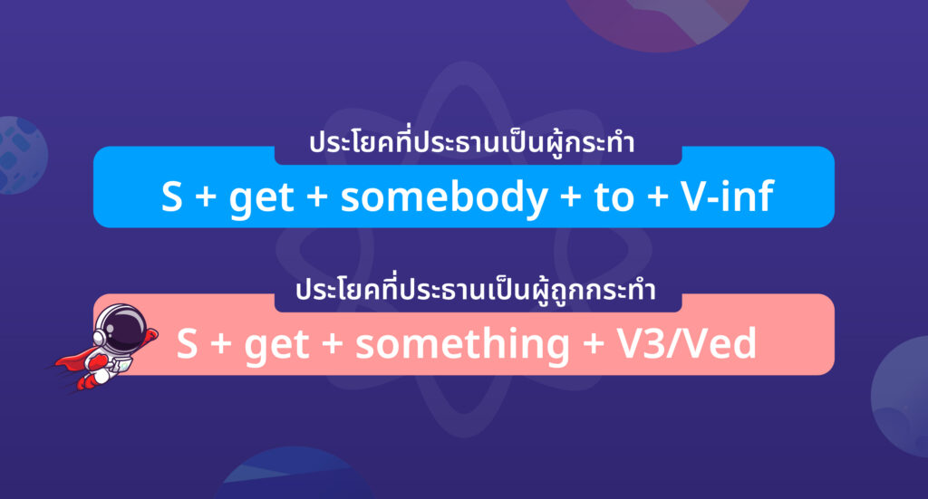 คำกริยา causative Get