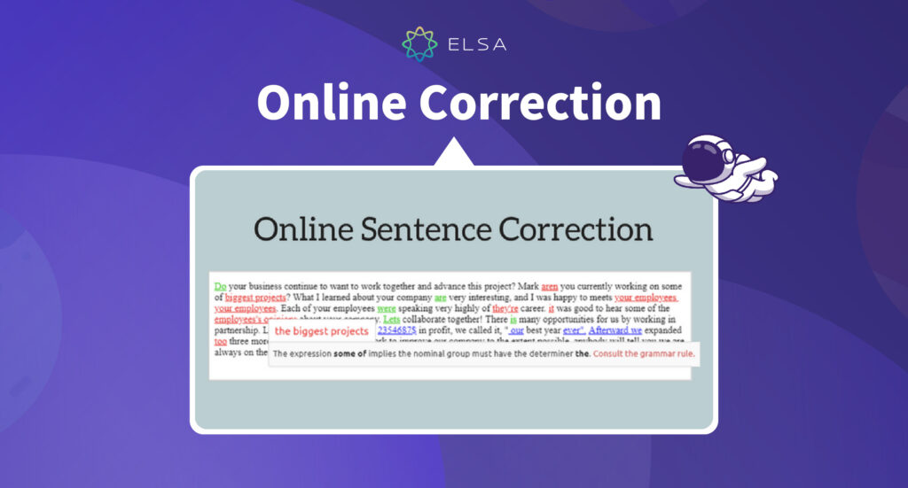 Online Correction