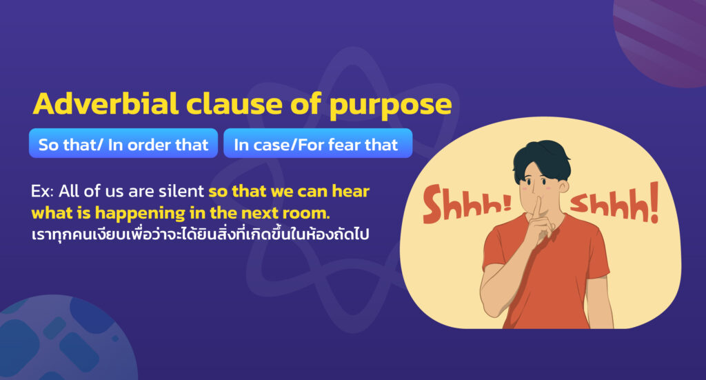 Adverbial Clause of purpose