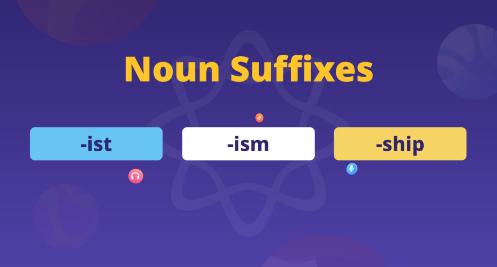 noun suffix คําศัพท์ 