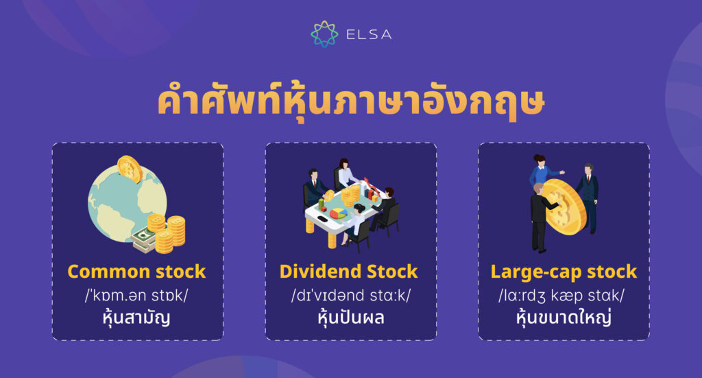 ศัพท์หุ้น ภาษาอังกฤษ