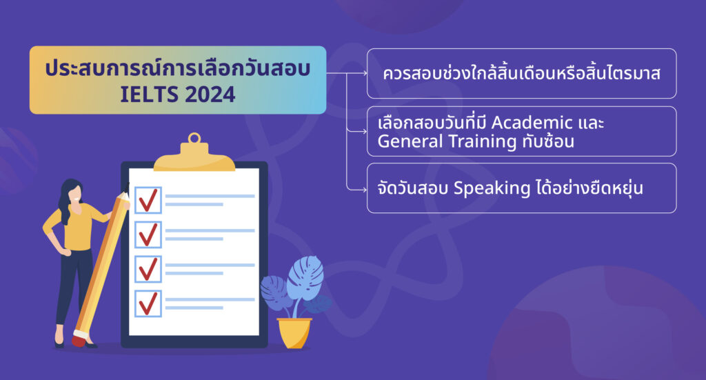 ประสบการณ์การเลือกวันสอบ IELTS 2024