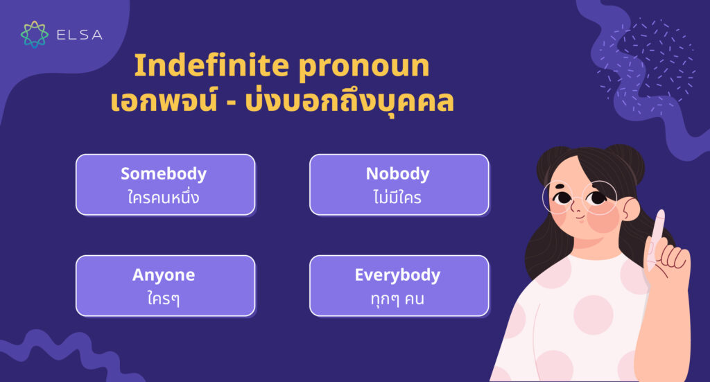 Indefinite pronoun เอกพจน์