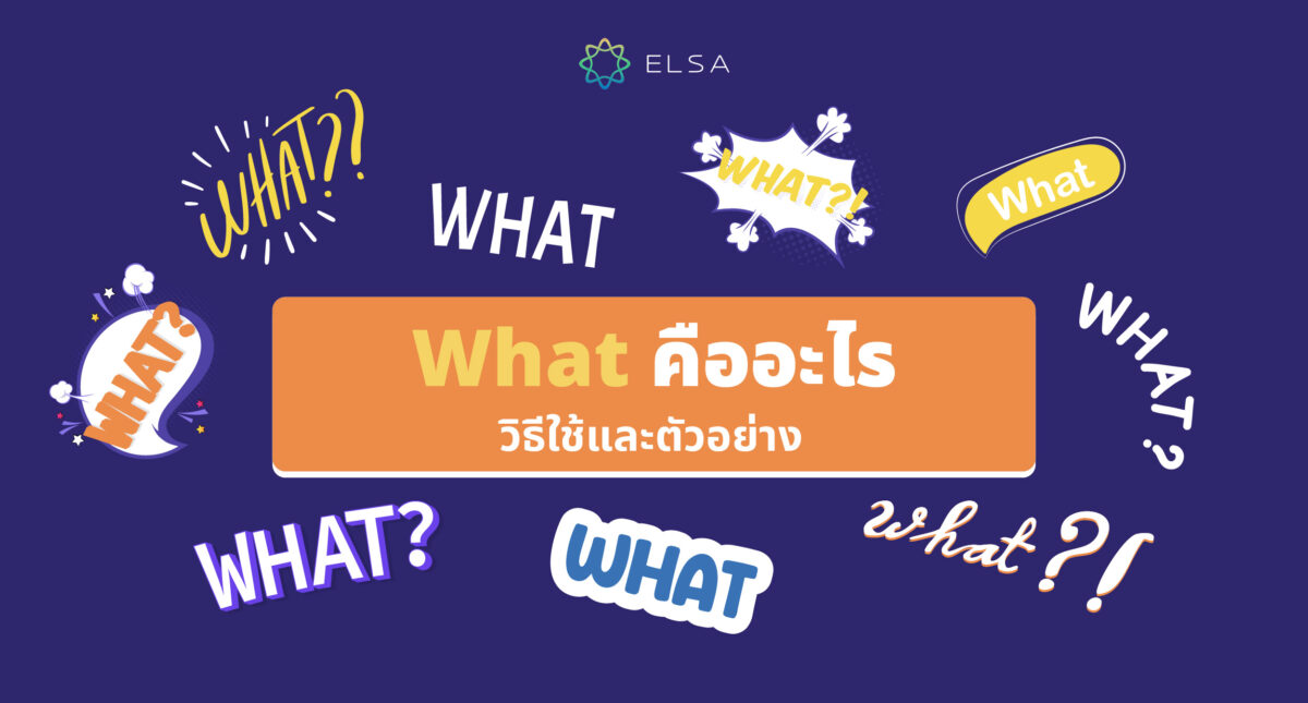 What แปลว่าอะไร วิธีใช้และการใช้ What ในประโยคคําถาม