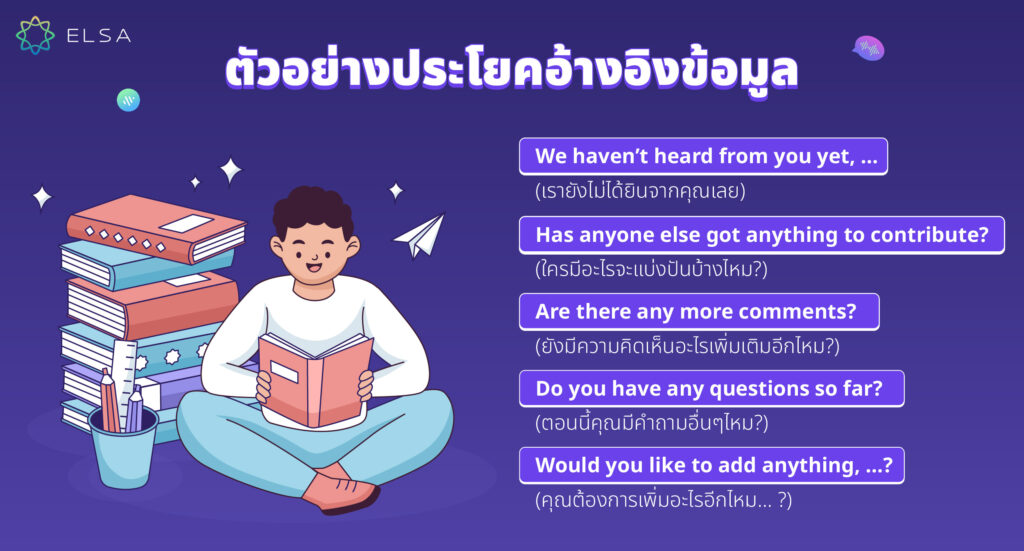 ประโยค การประชุม ภาษาอังกฤษ 