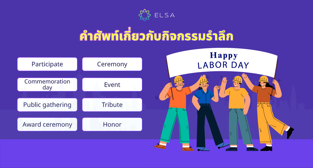 คำศัพท์เกี่ยวกับกิจกรรมรำลึก คำศัพท์เกี่ยวกับกิจกรรมรำลึก