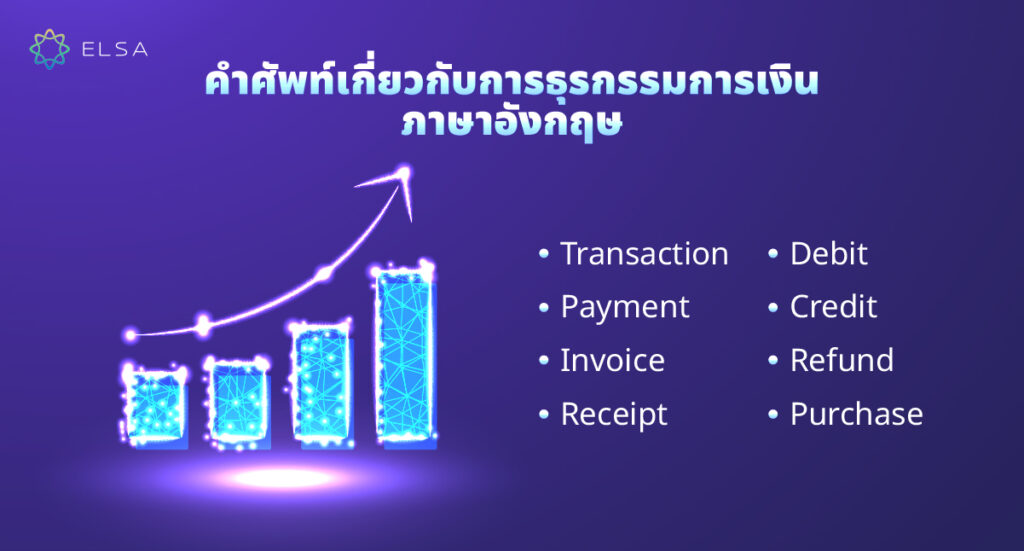 คำศัพท์เกี่ยวกับการธุรกรรมการเงิน ภาษาอังกฤษ