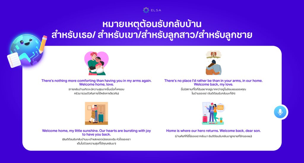 หมายเหตุต้อนรับกลับบ้านสำหรับเธอ หมายเหตุต้อนรับกลับบ้านสำหรับเธอ