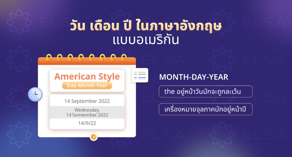 แบบอเมริกัน - Month-Day-Year