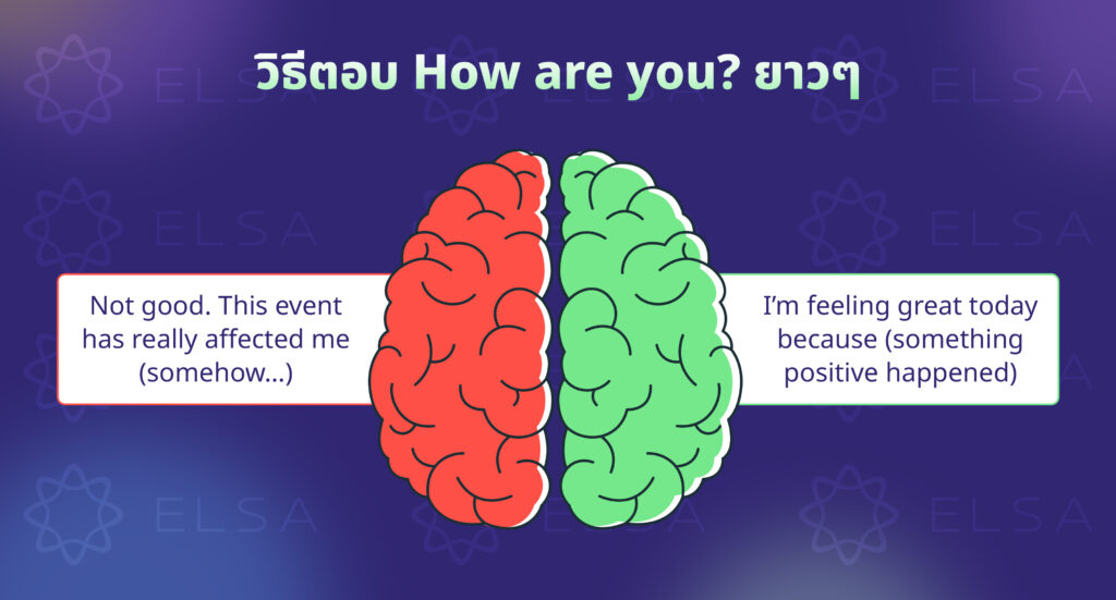 how are you ตอบ ยาว