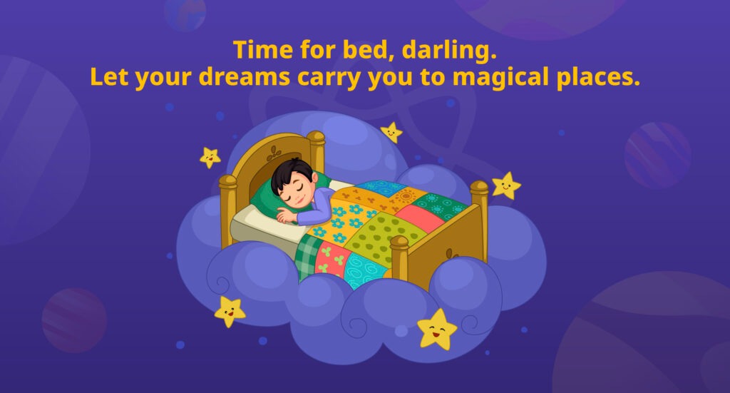 goodnight น่ารัก ประโยคบอกฝันดีให้กับเด็ก ๆ