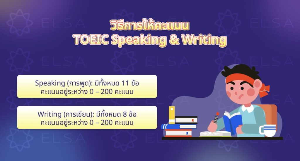 วิธีการให้คะแนน TOEIC Speaking & Writing วิธีการให้คะแนน TOEIC Speaking & Writing