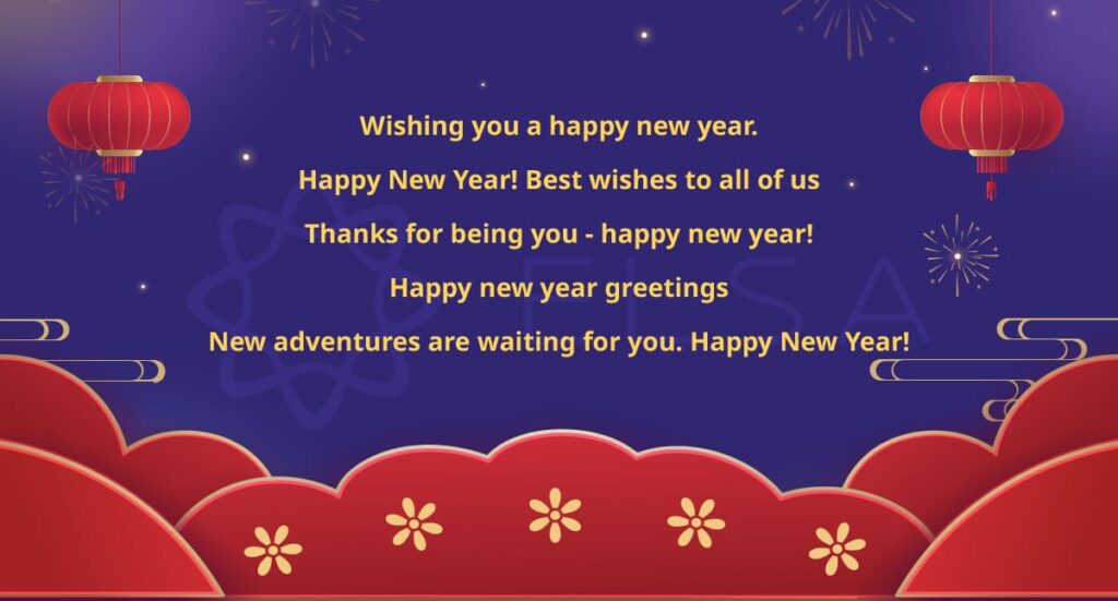 คําอวยพรปีใหม่ 2569 ภาษาอังกฤษ