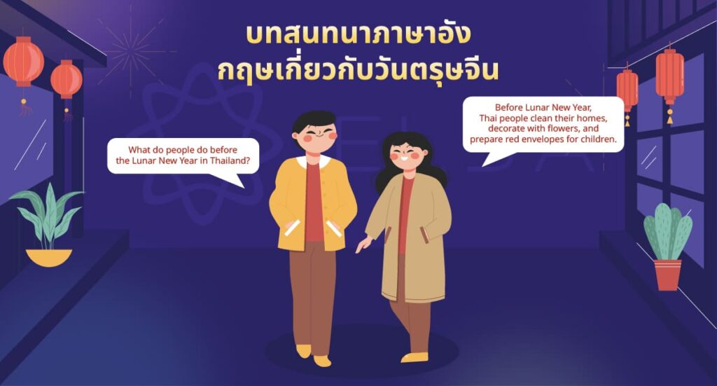 บทสนทนาภาษาอังกฤษเกี่ยวกับวันตรุษจีน บทสนทนาภาษาอังกฤษเกี่ยวกับวันตรุษจีน