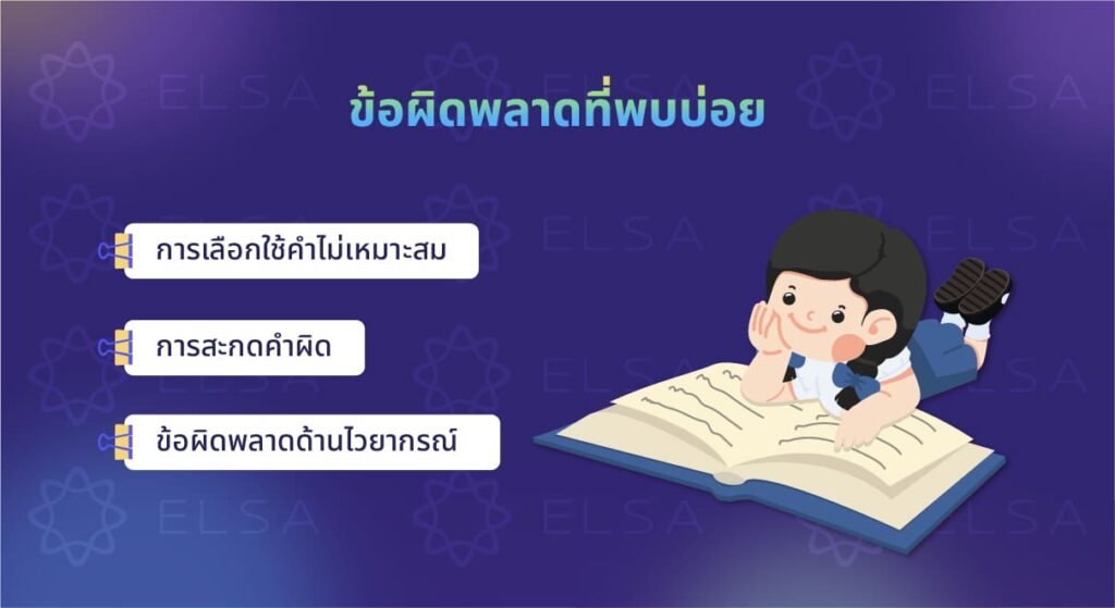 ข้อผิดพลาดด้านการเรียบเรียงความคิด ข้อผิดพลาดด้านการเรียบเรียงความคิด