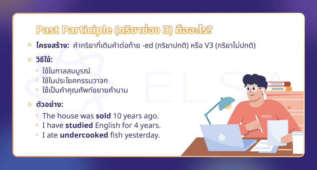 Past Participle (กริยาช่อง 3) คืออะไร?