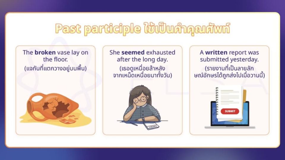 ใช้เป็นคำคุณศัพท์