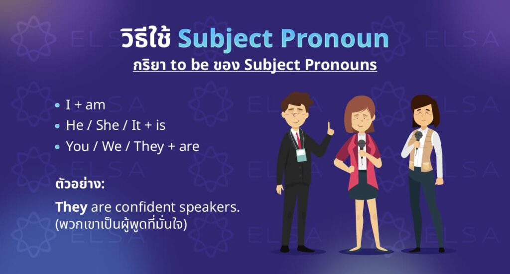 วิธีใช้ Subject Pronoun