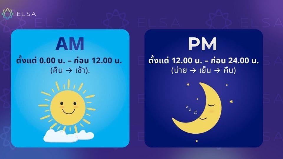 AM กับ PM ต่างกันยังไง (AM PM คือ กลางวัน หรือ กลางคืน)