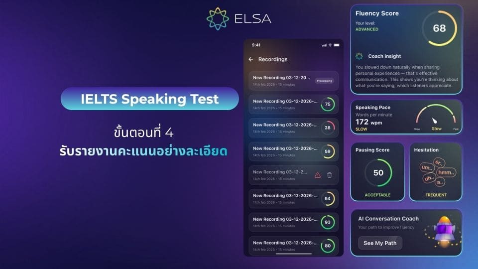 ขั้นตอนที่ 4 – รับรายงานคะแนนอย่างละเอียด
