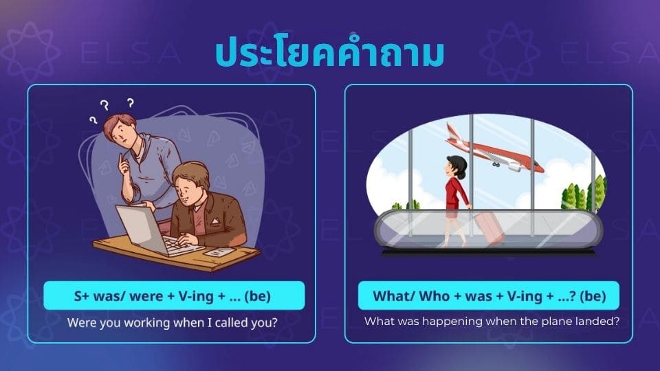 Past Continuous Tense โครงสร้างประโยคคำถาม Past Continuous Tense โครงสร้างประโยคคำถาม