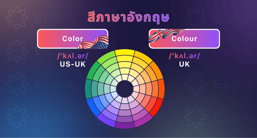 สีภาษาอังกฤษ