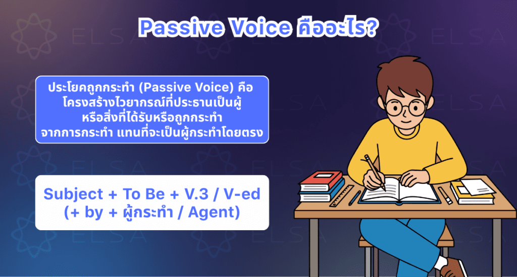 Passive voice คืออะไร? ในภาษาอังกฤษ Passive voice คืออะไร? ในภาษาอังกฤษ