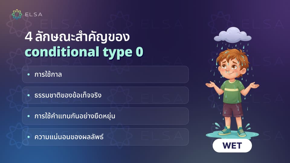 4 ลักษณะสำคัญของ zero conditional ในภาษาอังกฤษ